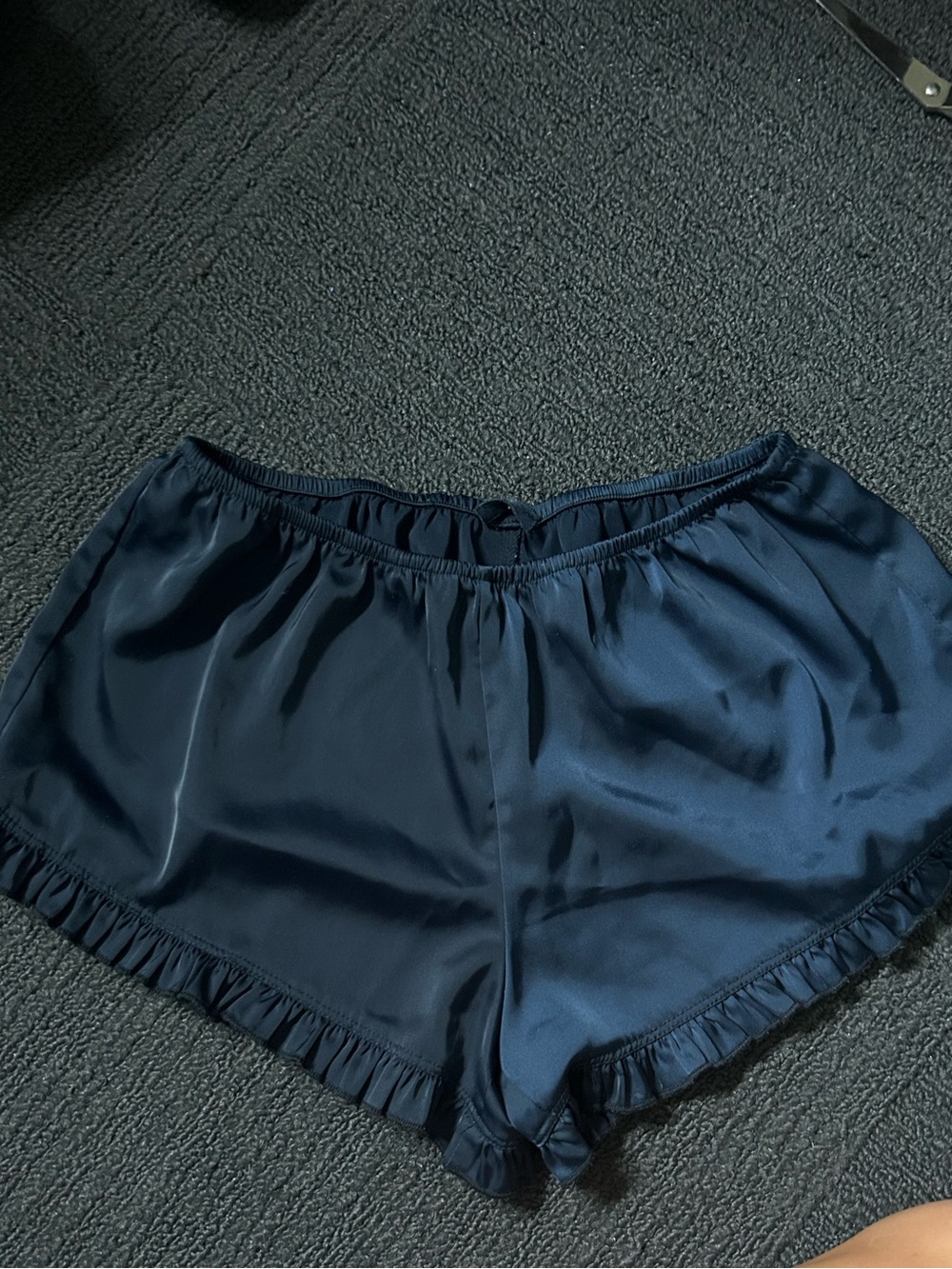 BRANDY MELVILLE navy blue silk pj shorts